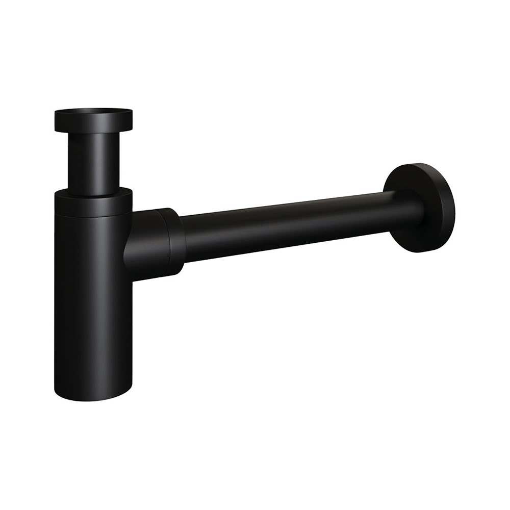In dienst nemen bedrijf baas Brauer – afvoer design sifon – mat zwart - black edition - Badkamermeubel  outlet