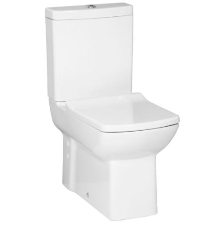 YDAY lara toilet - Zonder bedit wc RVS wit - Exclusief zitting & - staand toilet - Badkamermeubel outlet