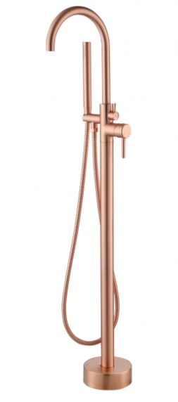Kan weerstaan Varken Sneeuwwitje Best design - dresden - hoogte is 119 cm - vrijstaande - badkraan - Mat  rose goud - Badkamermeubel outlet
